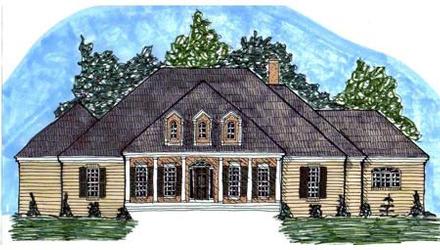 Colonial Elevation of Plan 71424