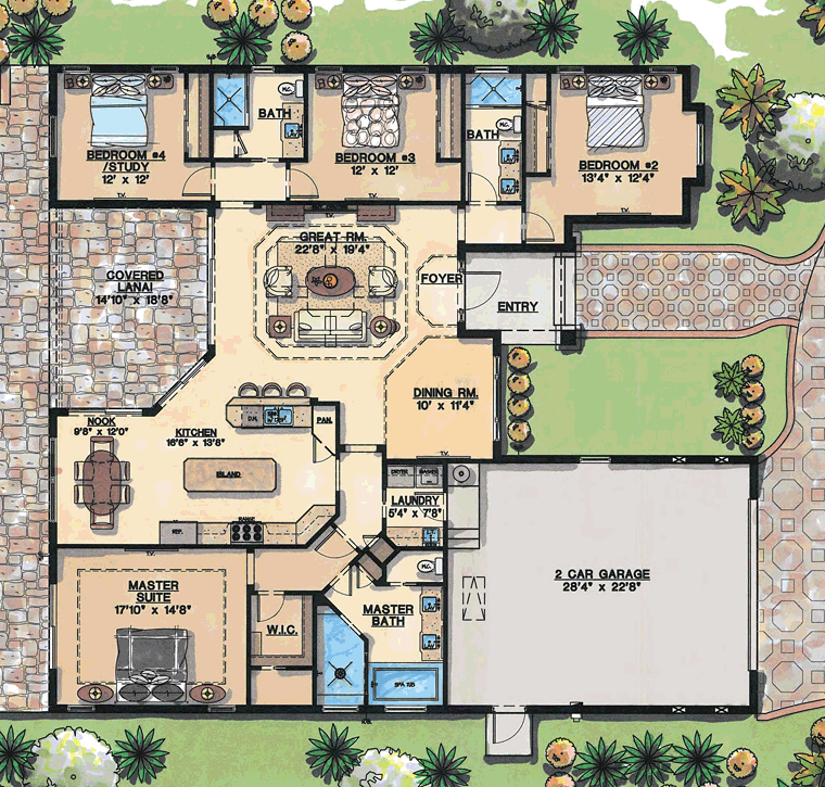 Florida Mediterranean Level One of Plan 71531