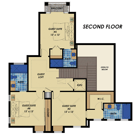 Contemporary Level Two of Plan 71536