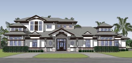 Contemporary Elevation of Plan 71536