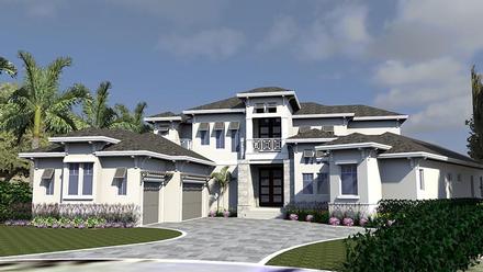 Coastal Florida Mediterranean Elevation of Plan 71543