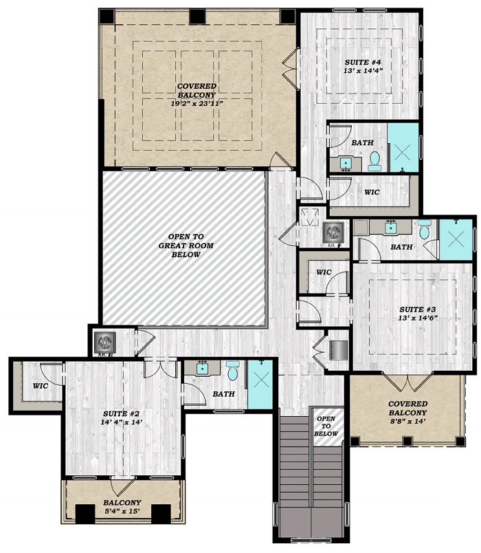 Contemporary Level Two of Plan 71553