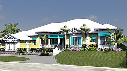 Coastal Florida Elevation of Plan 71564
