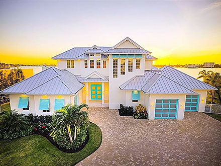 Coastal Contemporary Elevation of Plan 71567