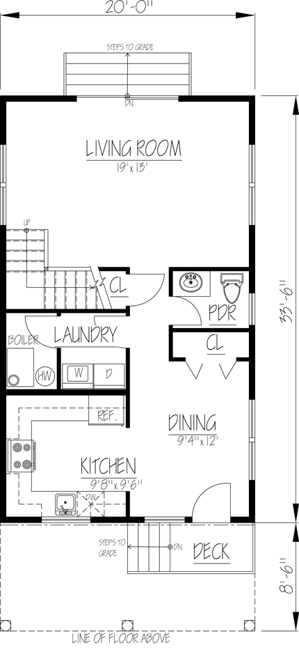 House Plan 71901 First Level Plan