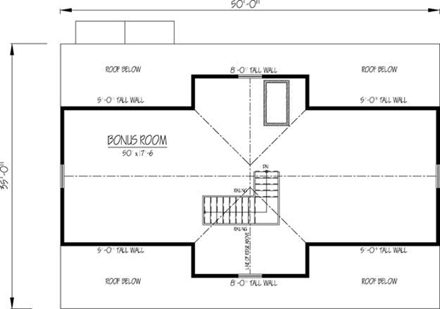 House Plan 71904 Third Level Plan