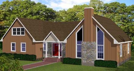 House Plan 71907 Elevation