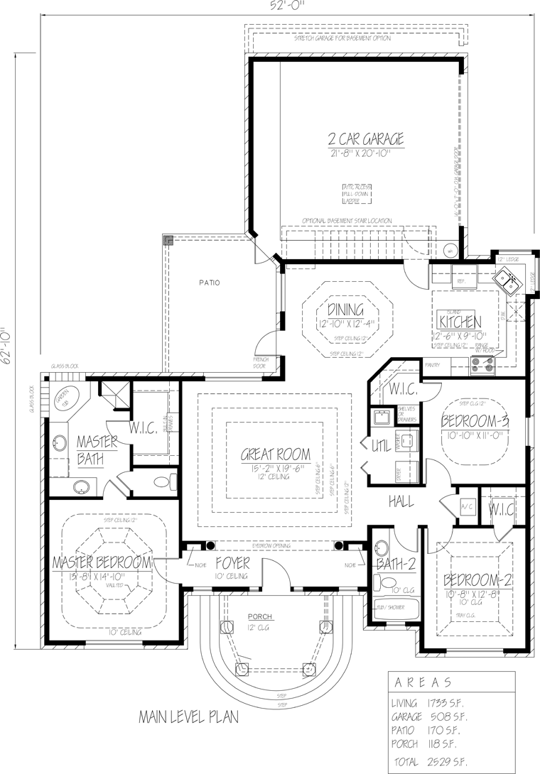 Ranch Southwest Level One of Plan 71916