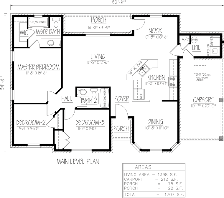 Ranch Southwest Level One of Plan 71932