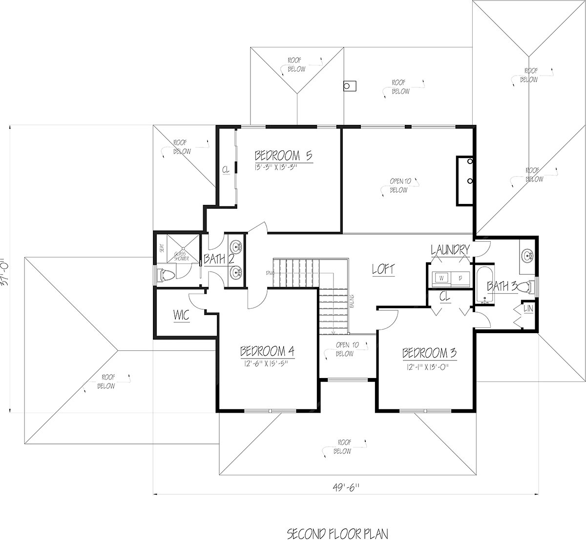 Country Farmhouse Traditional Level Two of Plan 71942