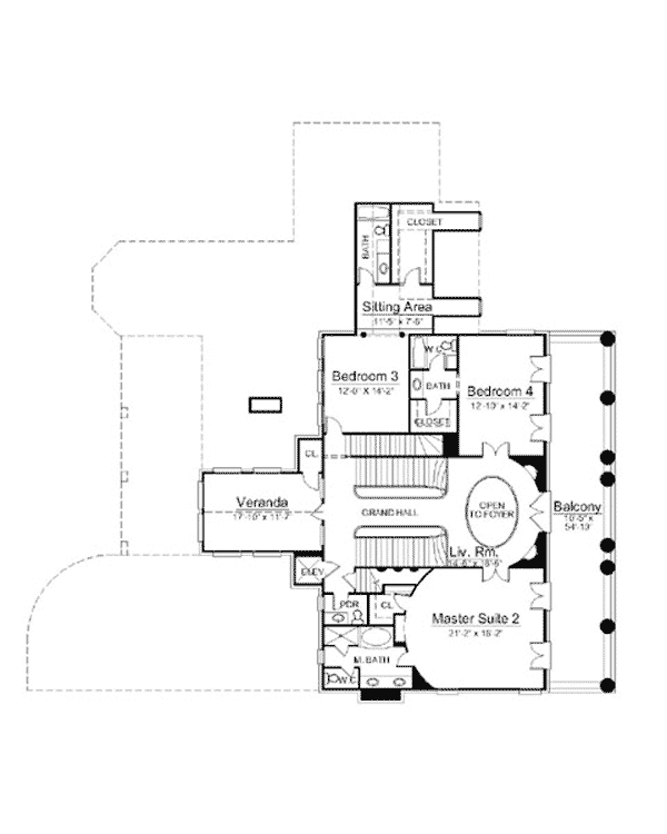  Colonial  Greek  Revival  House  Plan  72004 with 5729 Sq Ft 4 