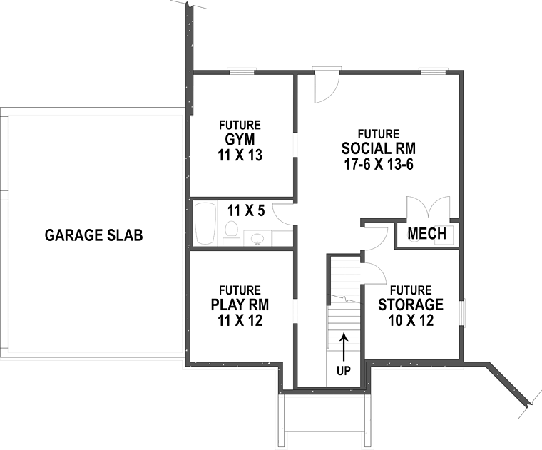 Colonial Traditional Lower Level of Plan 72022