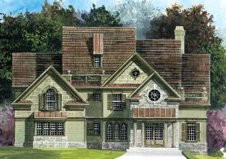 Craftsman Elevation of Plan 72035