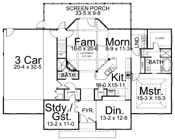 Colonial European Level One of Plan 72052