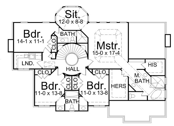 Colonial European Level Two of Plan 72075