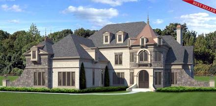 Greek Revival Victorian Elevation of Plan 72083