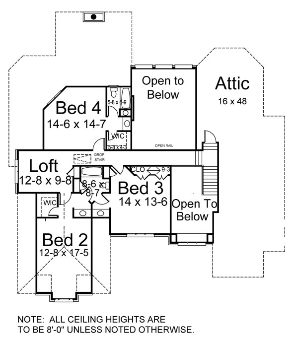 Greek Revival Traditional Level Two of Plan 72099