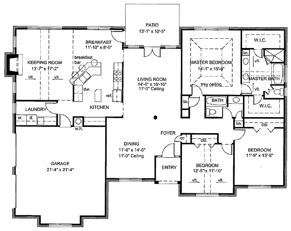 Traditional Level One of Plan 72109