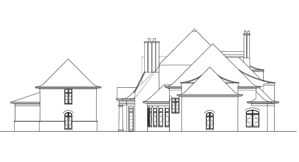 European, Greek Revival Plan with 8628 Sq. Ft., 7 Bedrooms, 9 Bathrooms, 5 Car Garage Picture 14