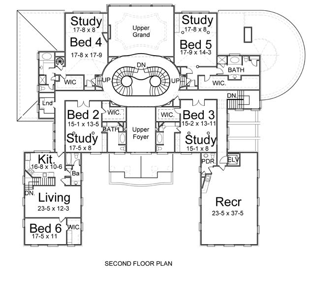 Plan 72145 | Greek Revival Style with 5 Bed, 7 Bath, 4 Car Garage