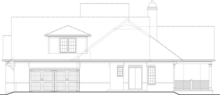 European, French Country, New American Style, Traditional Plan with 1999 Sq. Ft., 3 Bedrooms, 2 Bathrooms, 2 Car Garage Picture 22