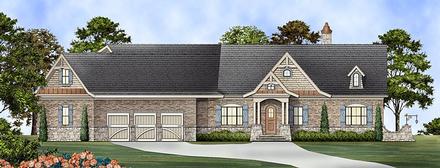 Ranch Elevation of Plan 72169