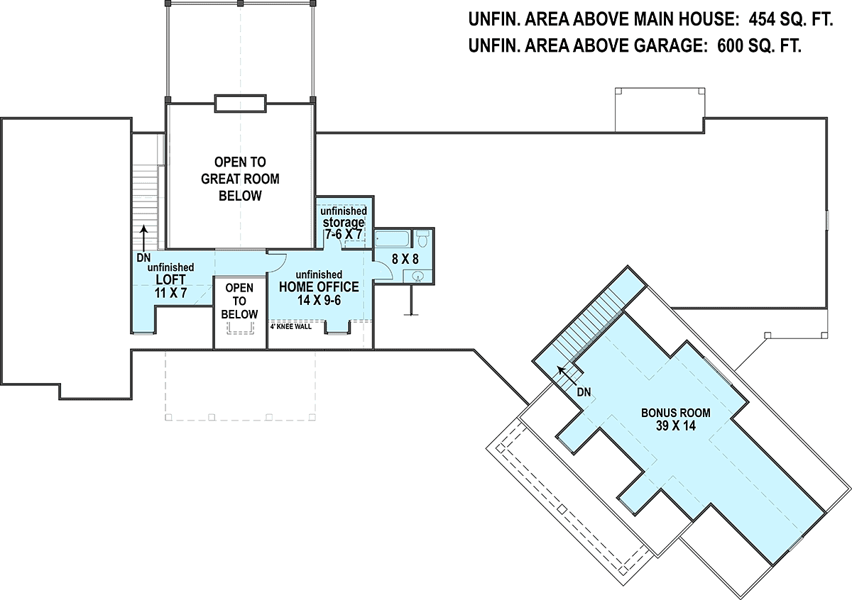 Craftsman Tudor Level Two of Plan 72225