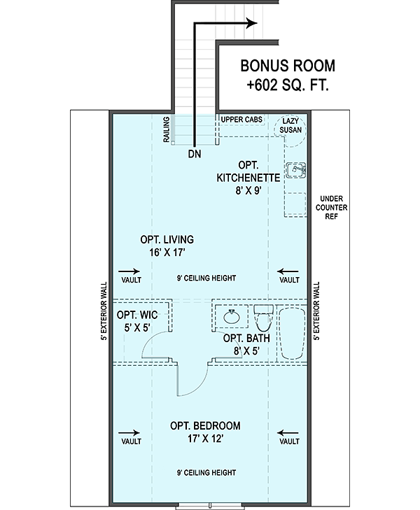 Country Craftsman Traditional Level Two of Plan 72238