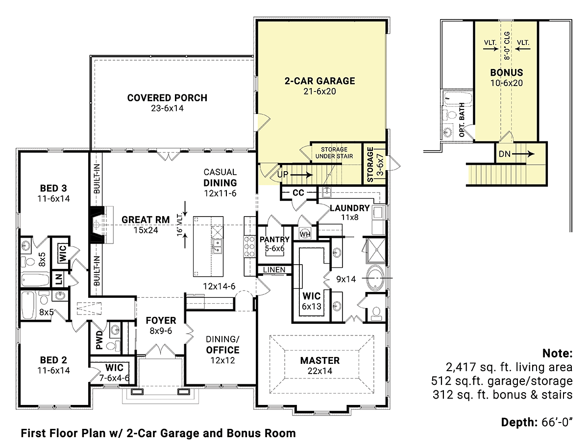 Contemporary European Alternate Level One of Plan 72251