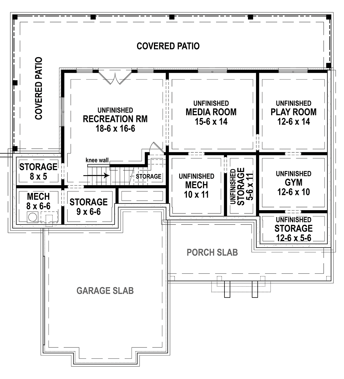 House Plan 72252 Lower Level