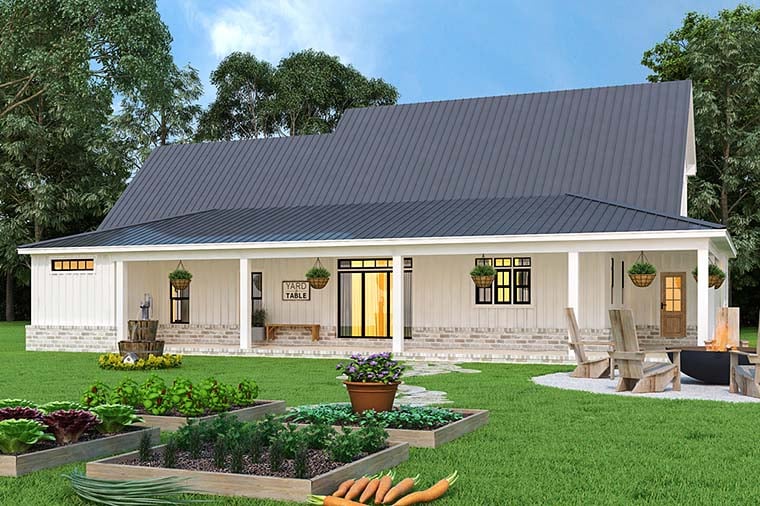 Farmhouse, Ranch, Traditional Plan with 2230 Sq. Ft., 3 Bedrooms, 3 Bathrooms, 2 Car Garage Picture 6