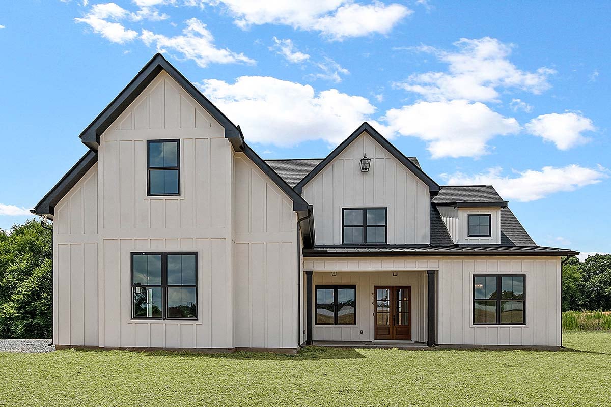Farmhouse Plan with 2499 Sq. Ft., 3 Bedrooms, 3 Bathrooms, 3 Car Garage Elevation