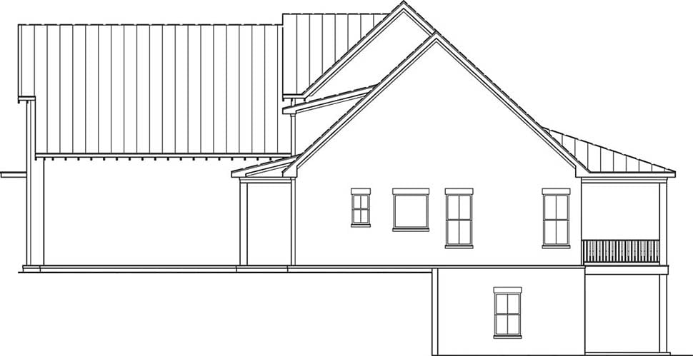 Farmhouse Plan with 2499 Sq. Ft., 3 Bedrooms, 3 Bathrooms, 3 Car Garage Picture 8