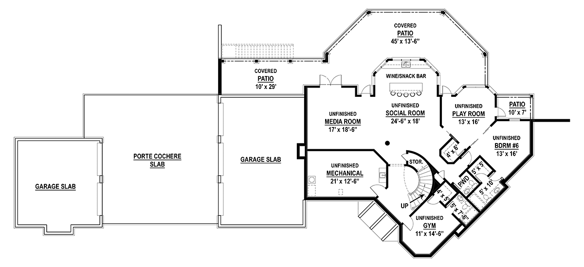 House Plan 72258 Lower Level