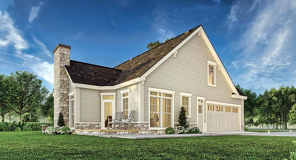 Craftsman, New American Style Plan with 1898 Sq. Ft., 3 Bedrooms, 3 Bathrooms, 2 Car Garage Picture 4