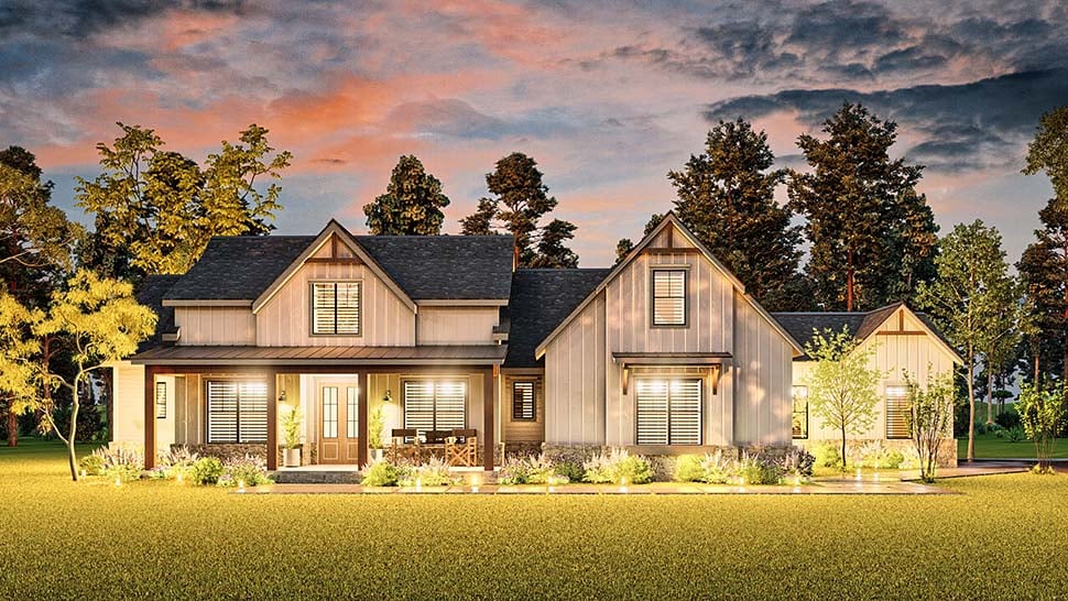 Country, Farmhouse, New American Style, Southern Plan with 2764 Sq. Ft., 4 Bedrooms, 4 Bathrooms, 2 Car Garage Picture 15