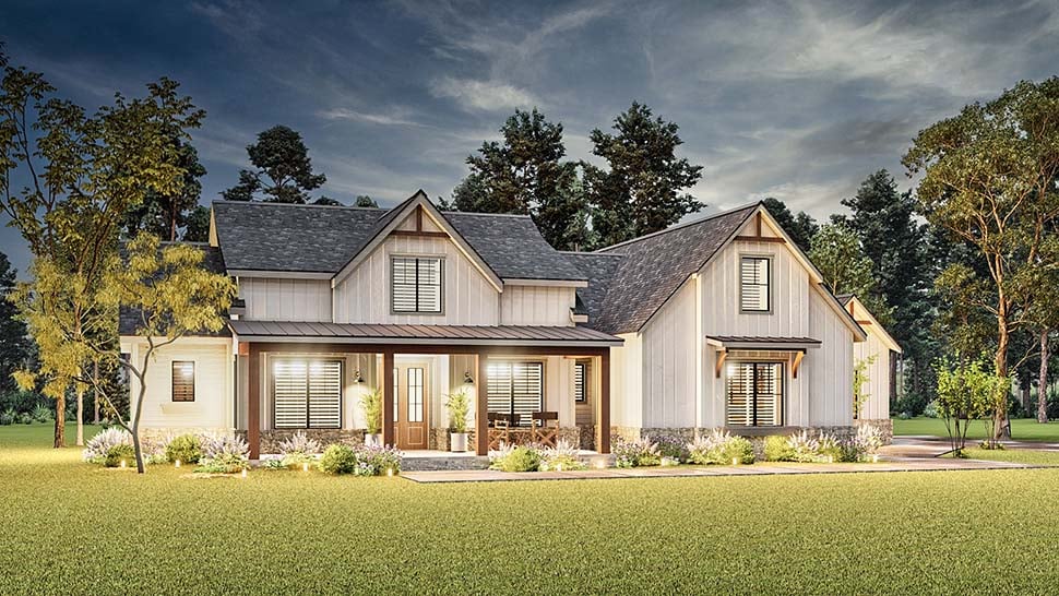 Country, Farmhouse, New American Style, Southern Plan with 2764 Sq. Ft., 4 Bedrooms, 4 Bathrooms, 2 Car Garage Picture 16