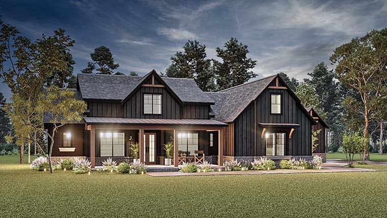 Country, Farmhouse, New American Style, Southern Plan with 2764 Sq. Ft., 4 Bedrooms, 4 Bathrooms, 2 Car Garage Picture 6