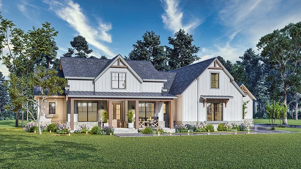 Country, Farmhouse, New American Style, Southern Plan with 2764 Sq. Ft., 4 Bedrooms, 4 Bathrooms, 2 Car Garage Picture 9