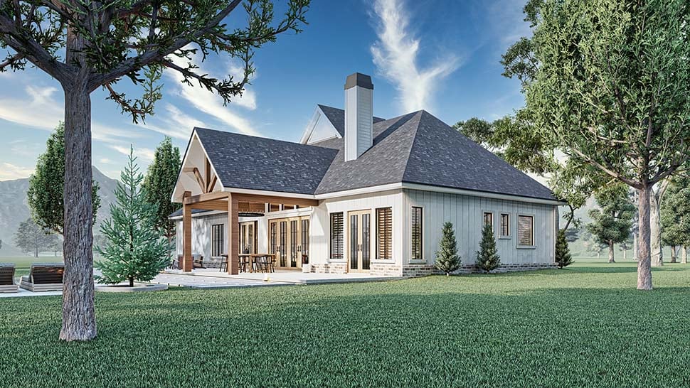 Country, Craftsman, Farmhouse, New American Style Plan with 2091 Sq. Ft., 3 Bedrooms, 2 Bathrooms, 2 Car Garage Picture 5