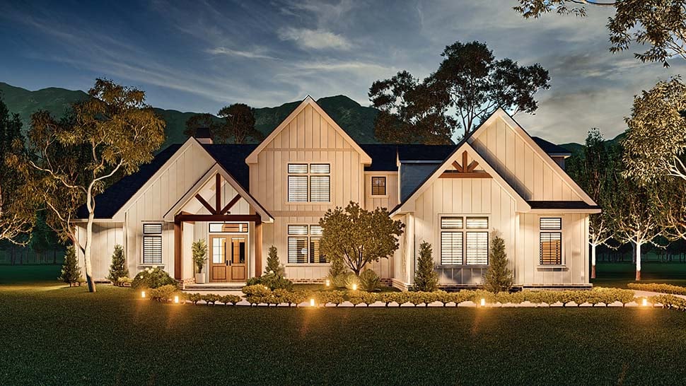 Country, Craftsman, Farmhouse, New American Style Plan with 2091 Sq. Ft., 3 Bedrooms, 2 Bathrooms, 2 Car Garage Picture 8