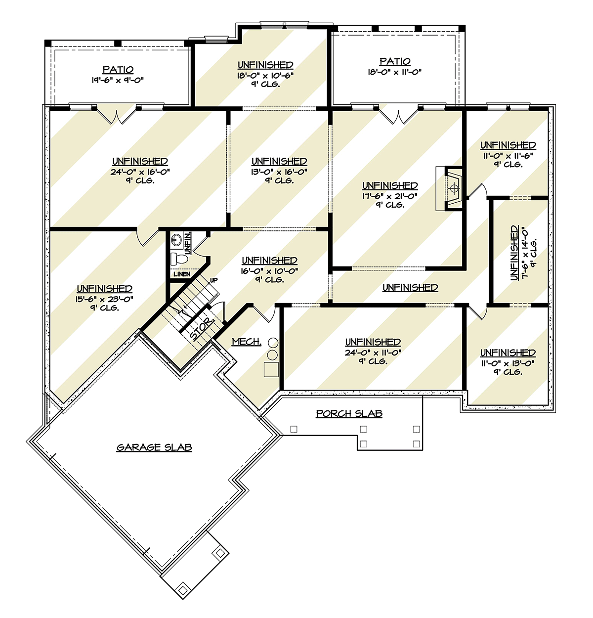 House Plan 72269 Lower Level