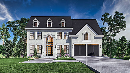 Colonial Southern Traditional Elevation of Plan 72270