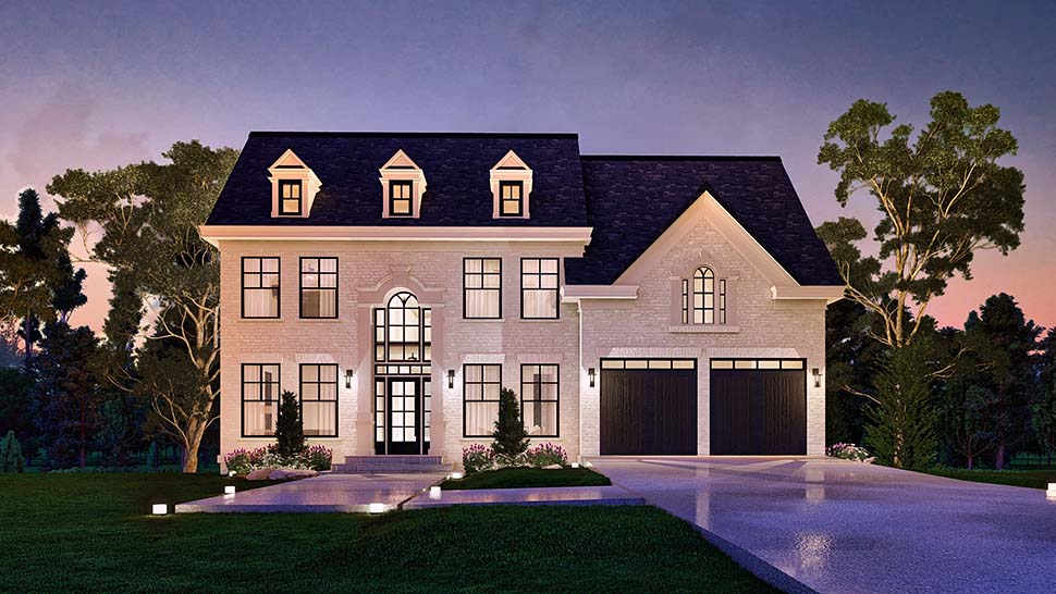 Colonial, Southern, Traditional Plan with 2848 Sq. Ft., 4 Bedrooms, 4 Bathrooms, 2 Car Garage Picture 5