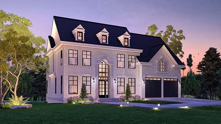 Colonial, Southern, Traditional Plan with 2848 Sq. Ft., 4 Bedrooms, 4 Bathrooms, 2 Car Garage Picture 6