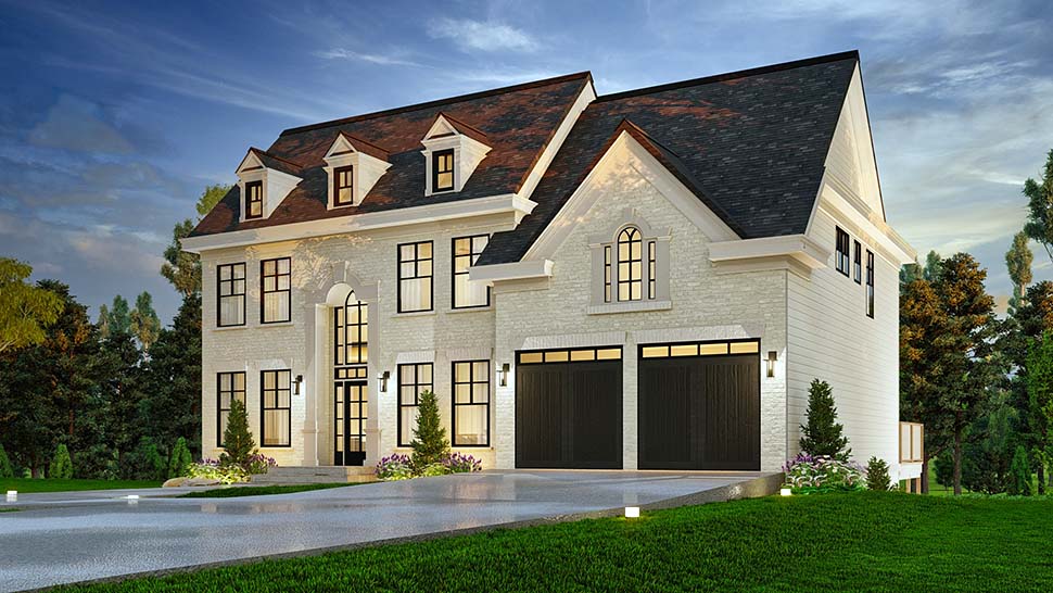 Colonial, Southern, Traditional Plan with 2848 Sq. Ft., 4 Bedrooms, 4 Bathrooms, 2 Car Garage Picture 7