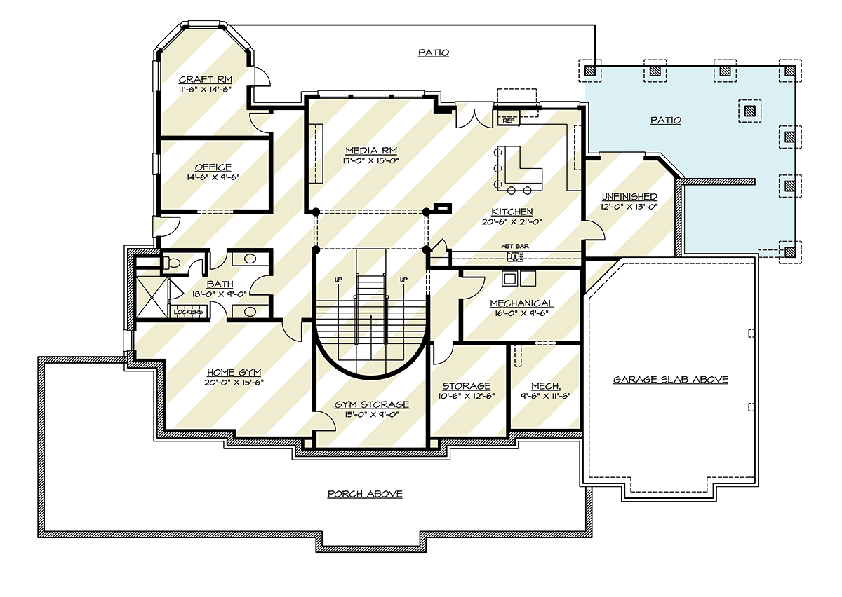 House Plan 72271 Lower Level