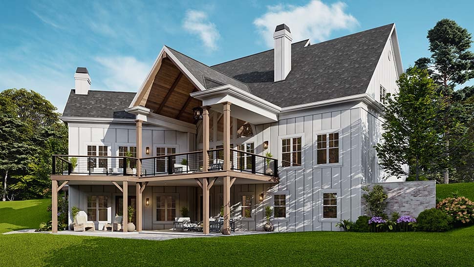 Country, Craftsman, New American Style, Traditional Plan with 3350 Sq. Ft., 4 Bedrooms, 5 Bathrooms, 2 Car Garage Picture 8