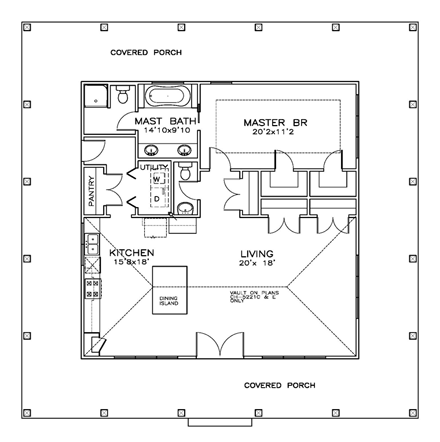 House Plan 72368 First Level Plan