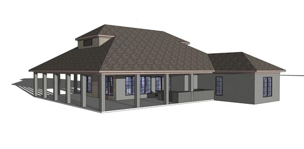 Coastal, Southern Plan with 1630 Sq. Ft., 3 Bedrooms, 3 Bathrooms Picture 5